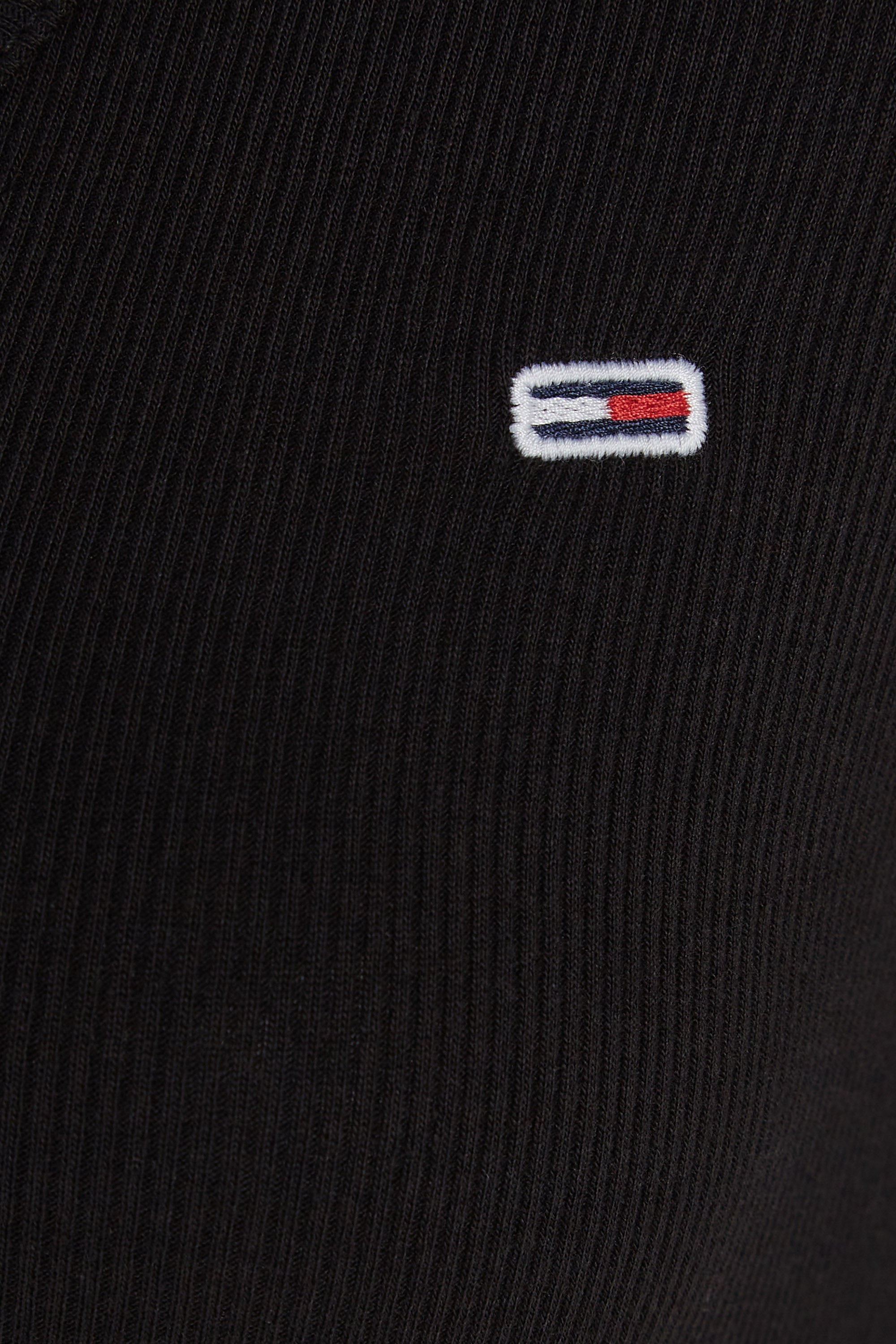 Geripptes Langarmshirt - Black