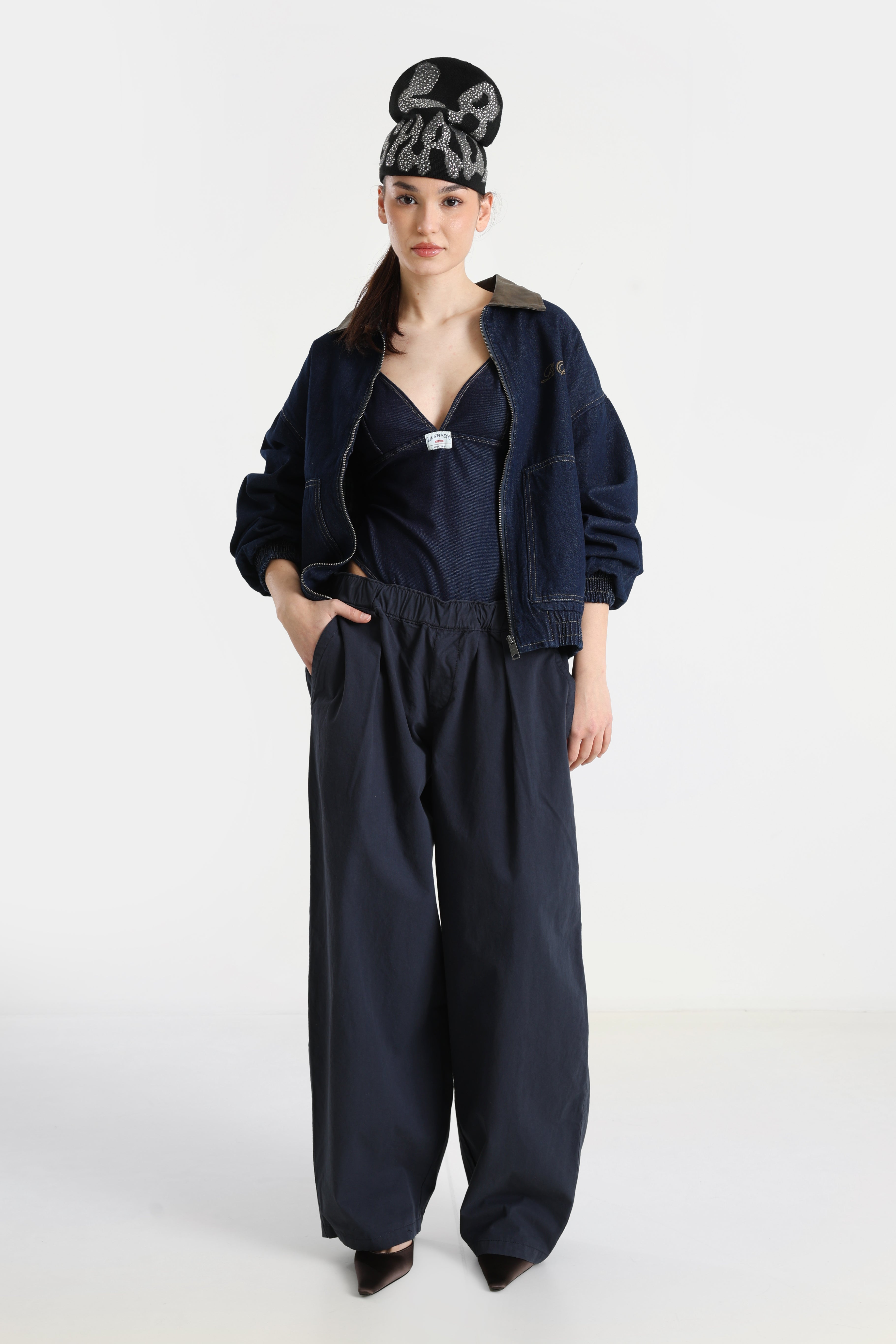 Oversize Jeansjacke - Raw Denim