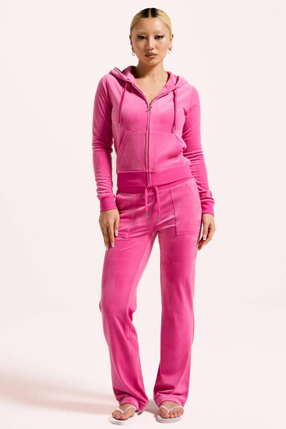 Robertson Samt Crop Jacke - Very Berry