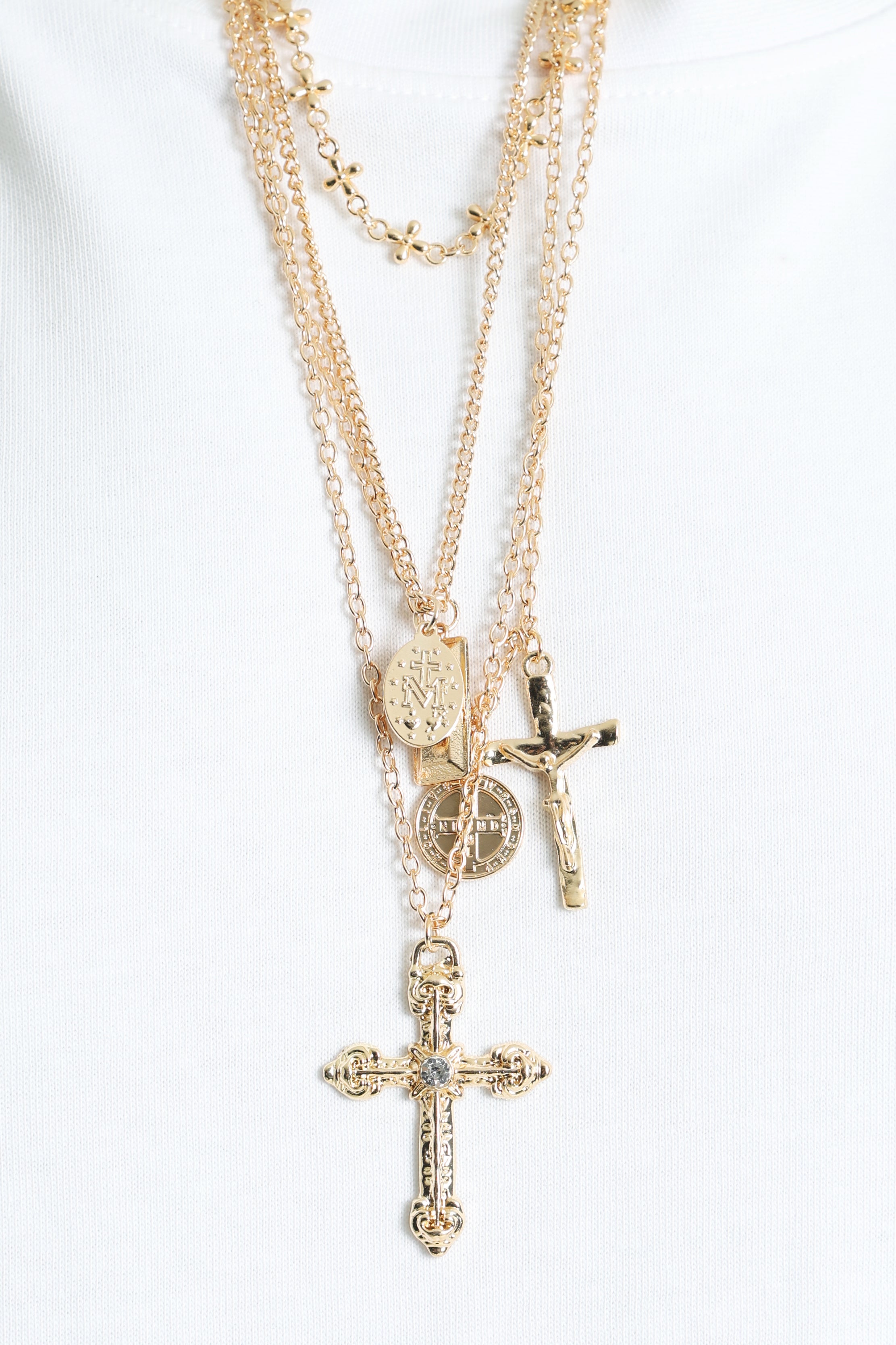 Lot de 4 colliers - Gold