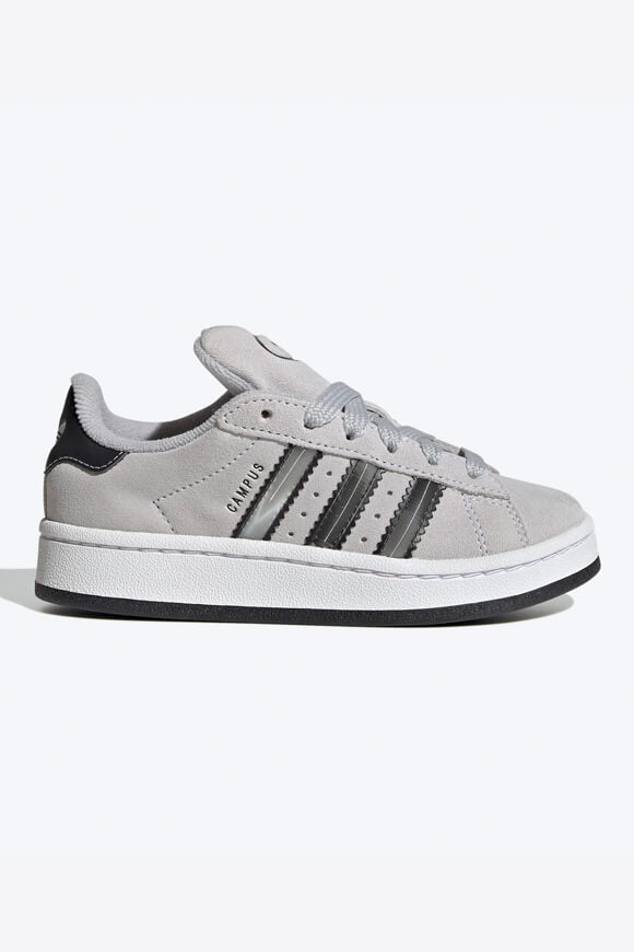 Campus 00s Kids Sneaker - Grey Two + Metallic Silver + Core Black