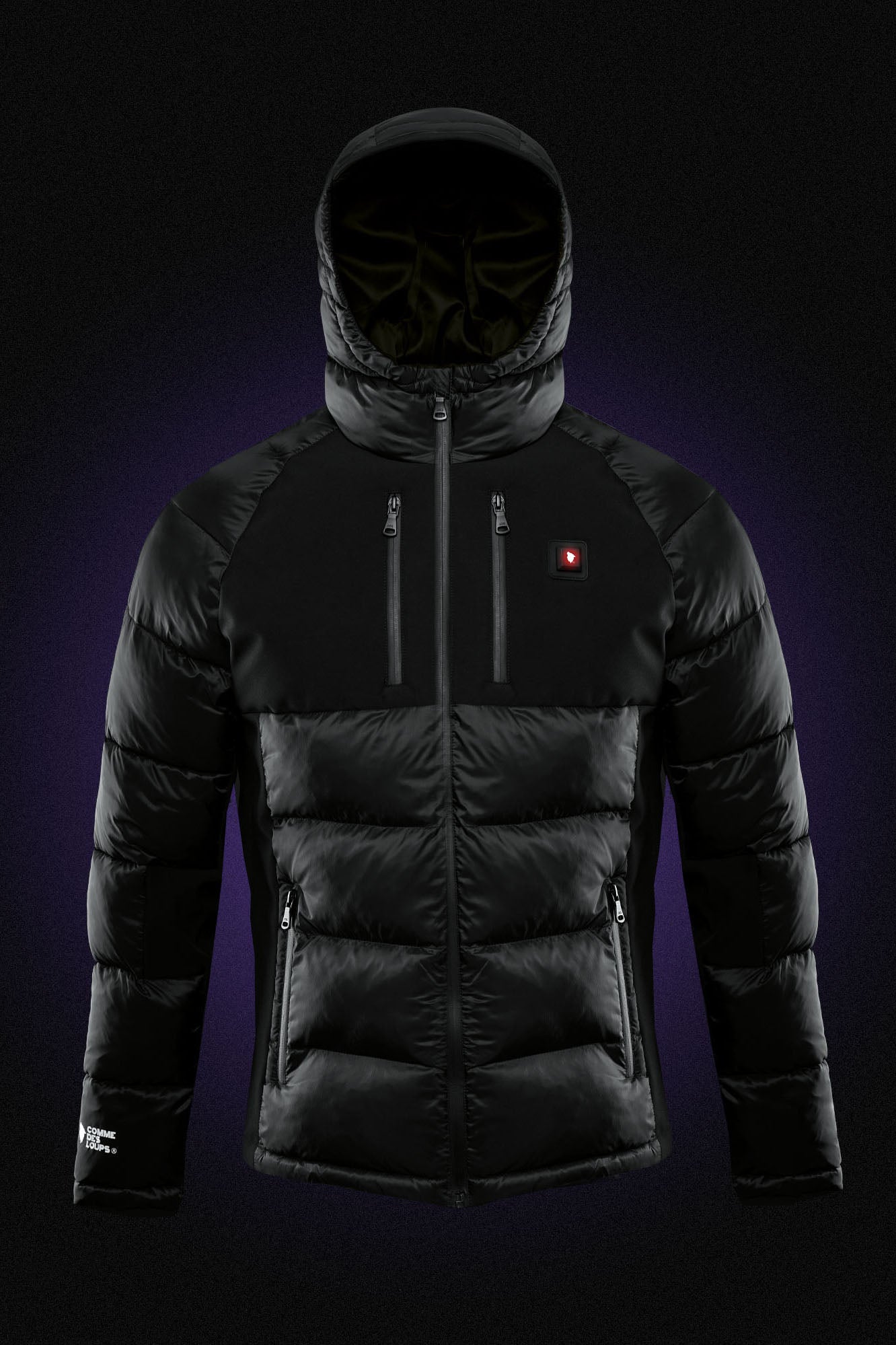 Andorre quilted heated jacket - Black