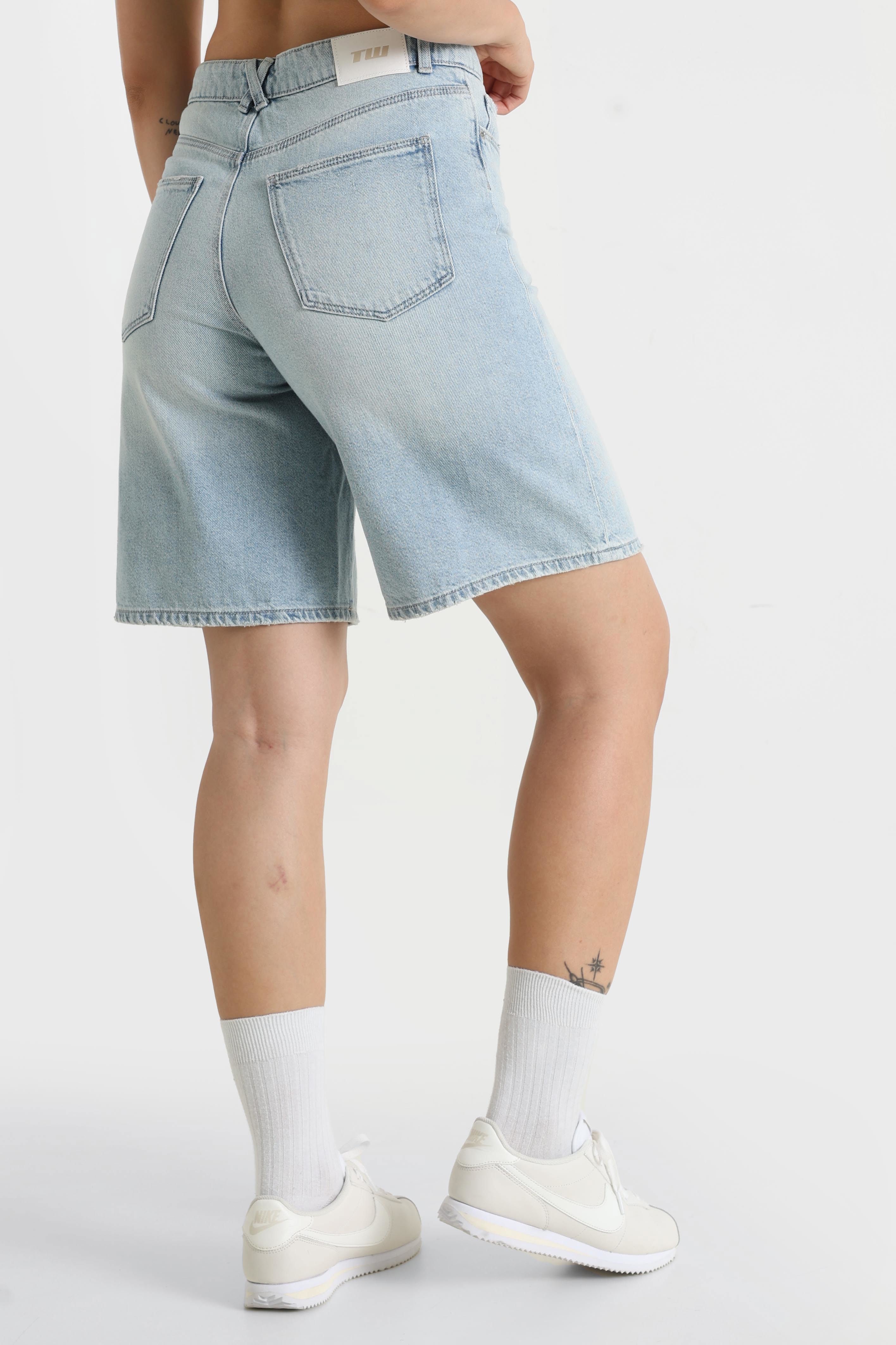 Jeans Bermudashorts - Light Blue Denim
