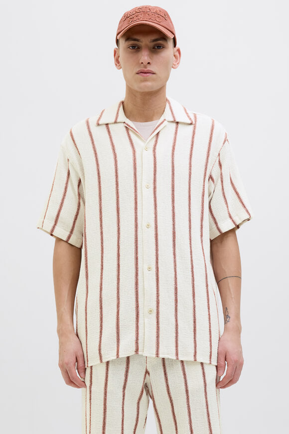 JORCOBA Strukturiertes Oversize Hemd - Arabian Spice