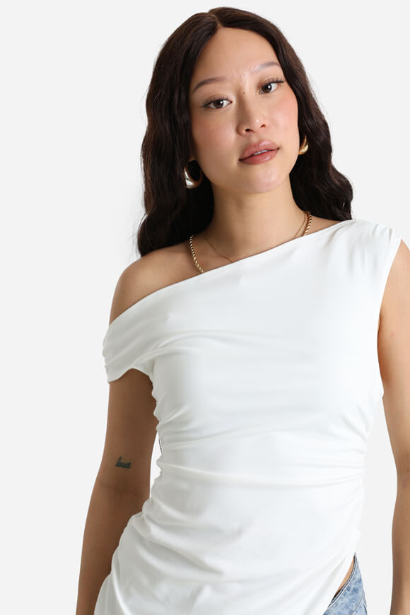 One Shoulder Top - Ecru
