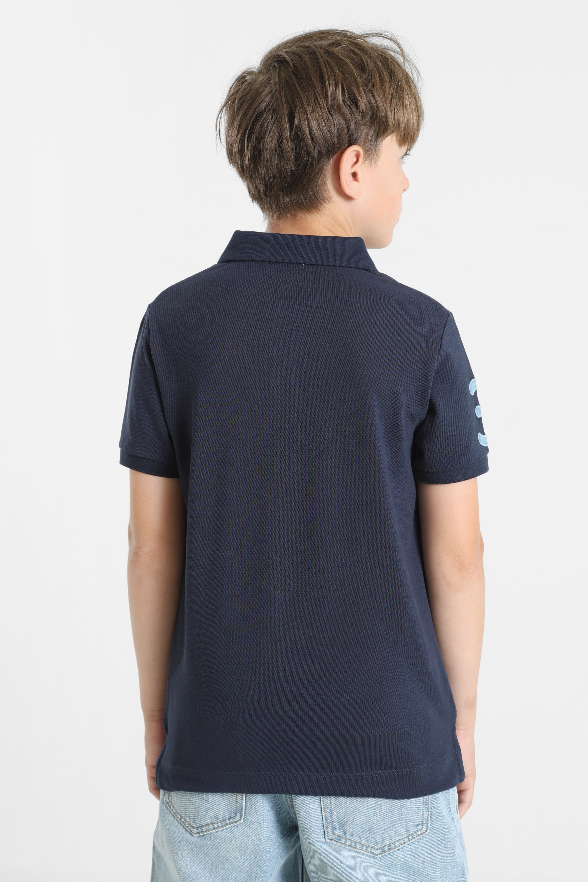 Fluo Poloshirt - Navy