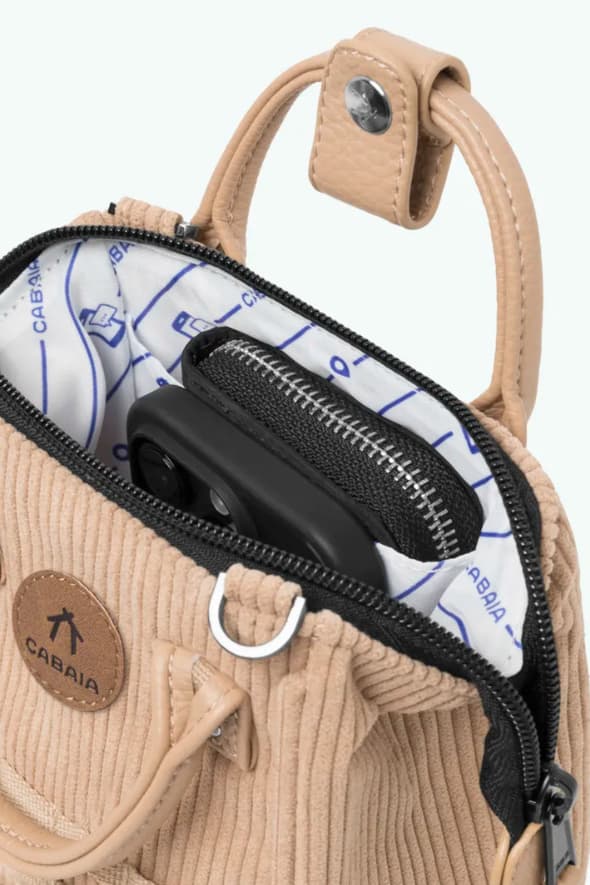 Borsa a mano o a tracolla Luxor Cord - Crema