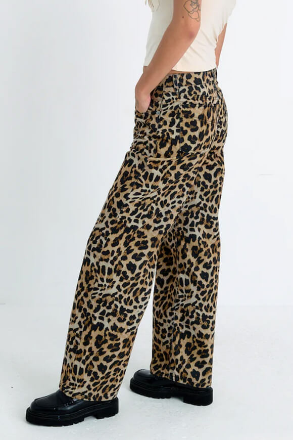 Release jean baggy wide leg - Leopard