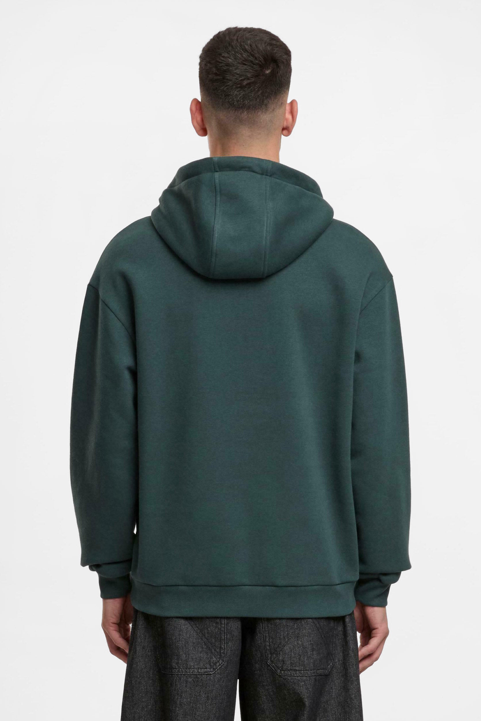 Fluffy Kapuzensweatshirt - Bottle Green