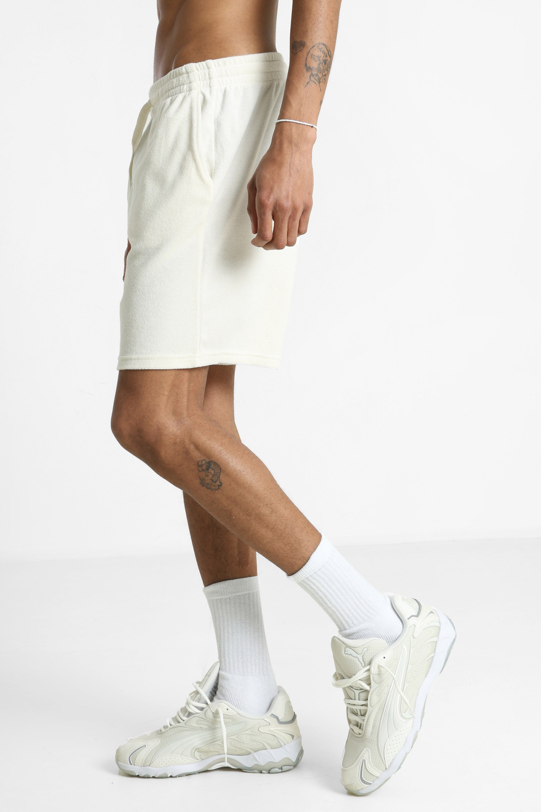 ONSTELLAS terry shorts - Egret