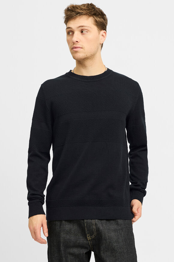 JPRBLUNOAH pull en tricot structuré - Black Beauty