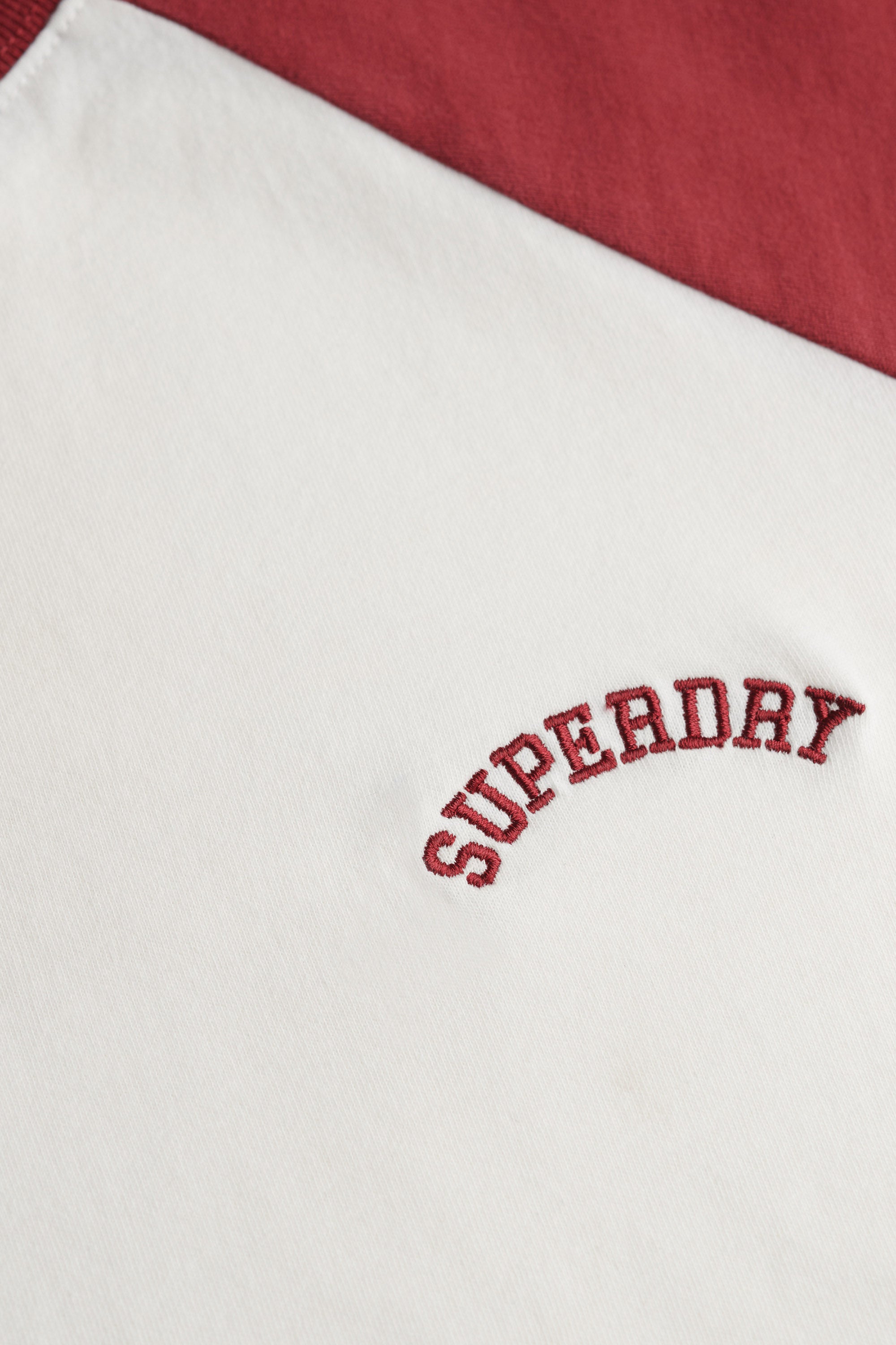 T-Shirt - Bone Offwhite + Bordeaux Red