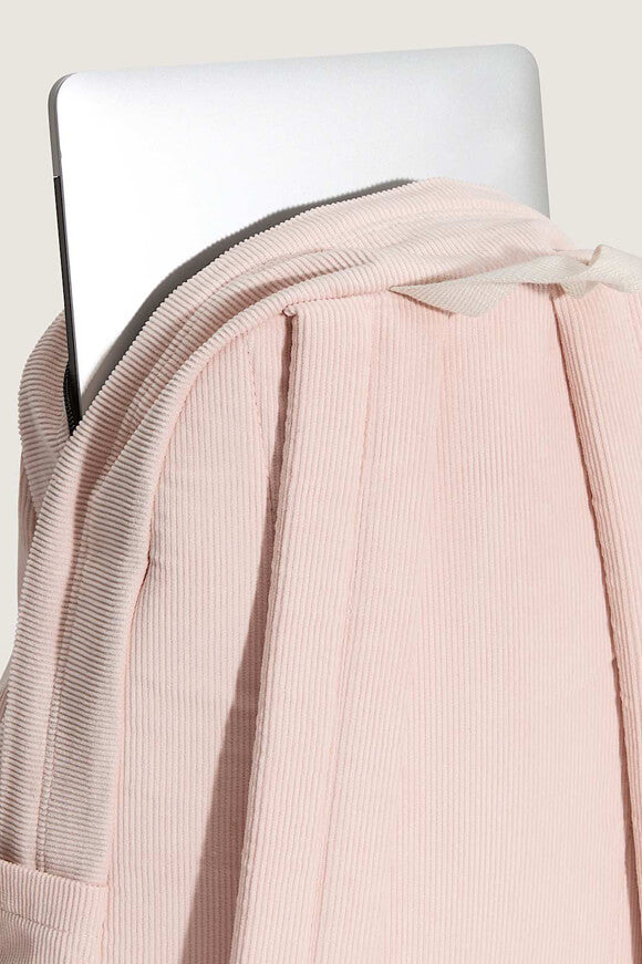 Sac à dos en velours côtelé - Sepia Rose