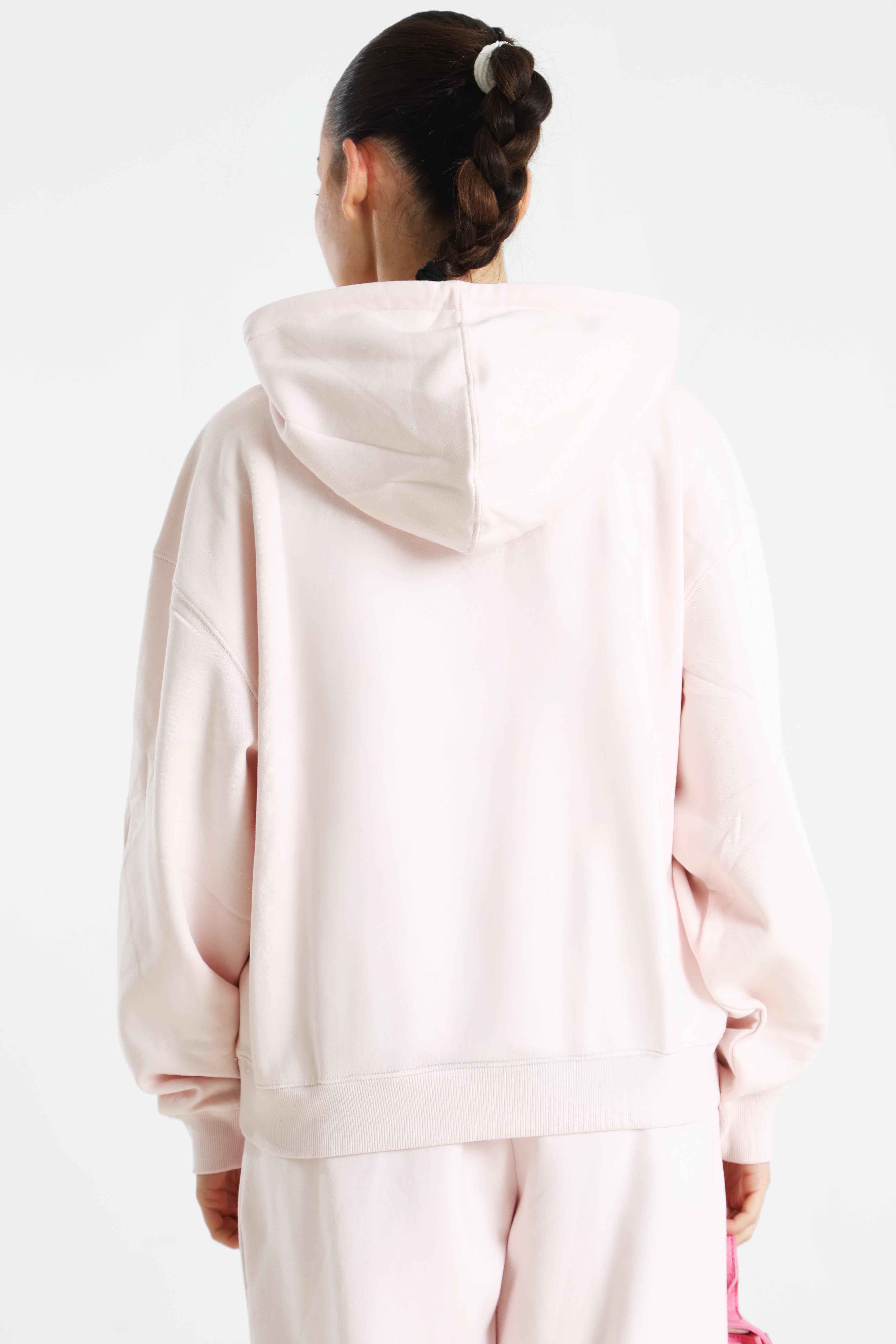 Sweatshirt à capuchon - Rose clair