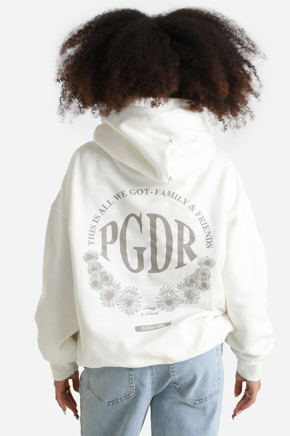 Felpa con cappuccio oversize Kimi - Bianco caldo lavato