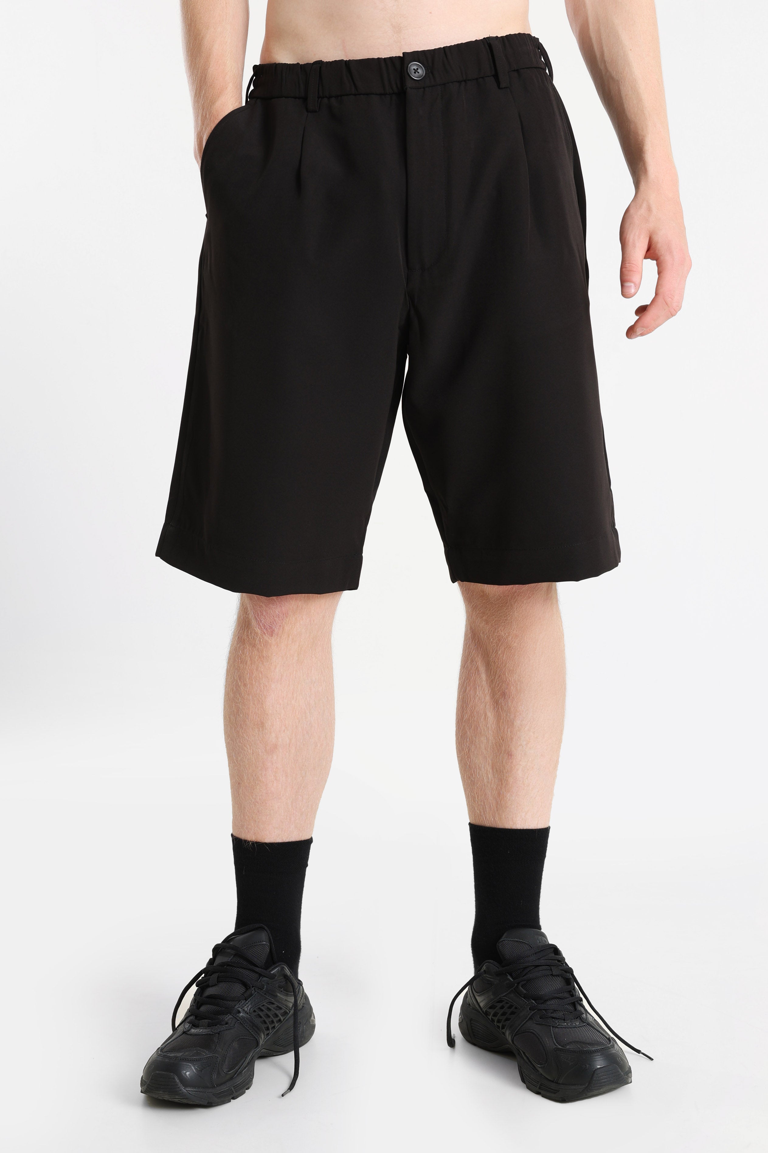 Short RRWILL in tessuto - Black