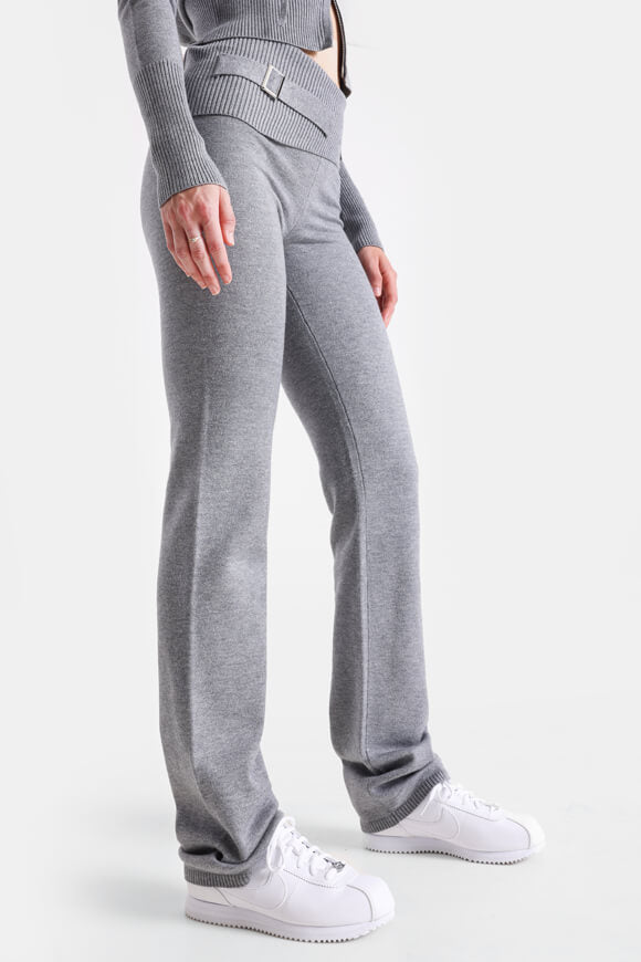 Flare Strickhose - Grau