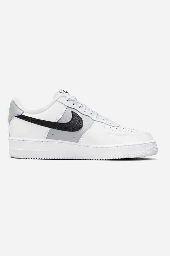 Air Force 1 '07 Sneaker - White + Black + Volt + Wolf Grey