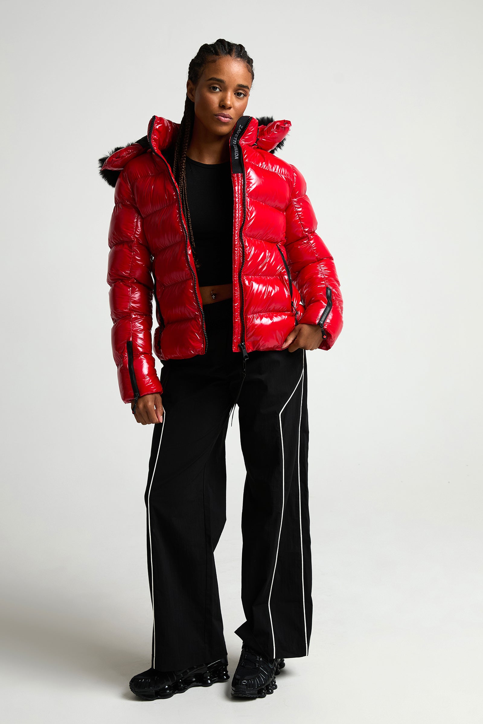 Virnaro Pufferjacke in Glanz-Optik - Engine Blaze