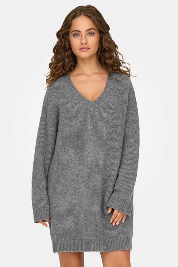 Alpha oversize knitted sweater - Medium Grey Melange