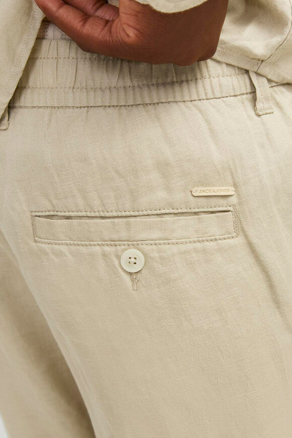 Lawrence Chino Linen Trousers - Fields Of Rye