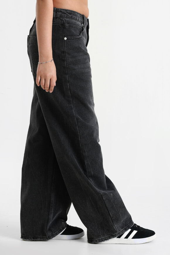 Baggy Fit Jeans - Used Schwarz