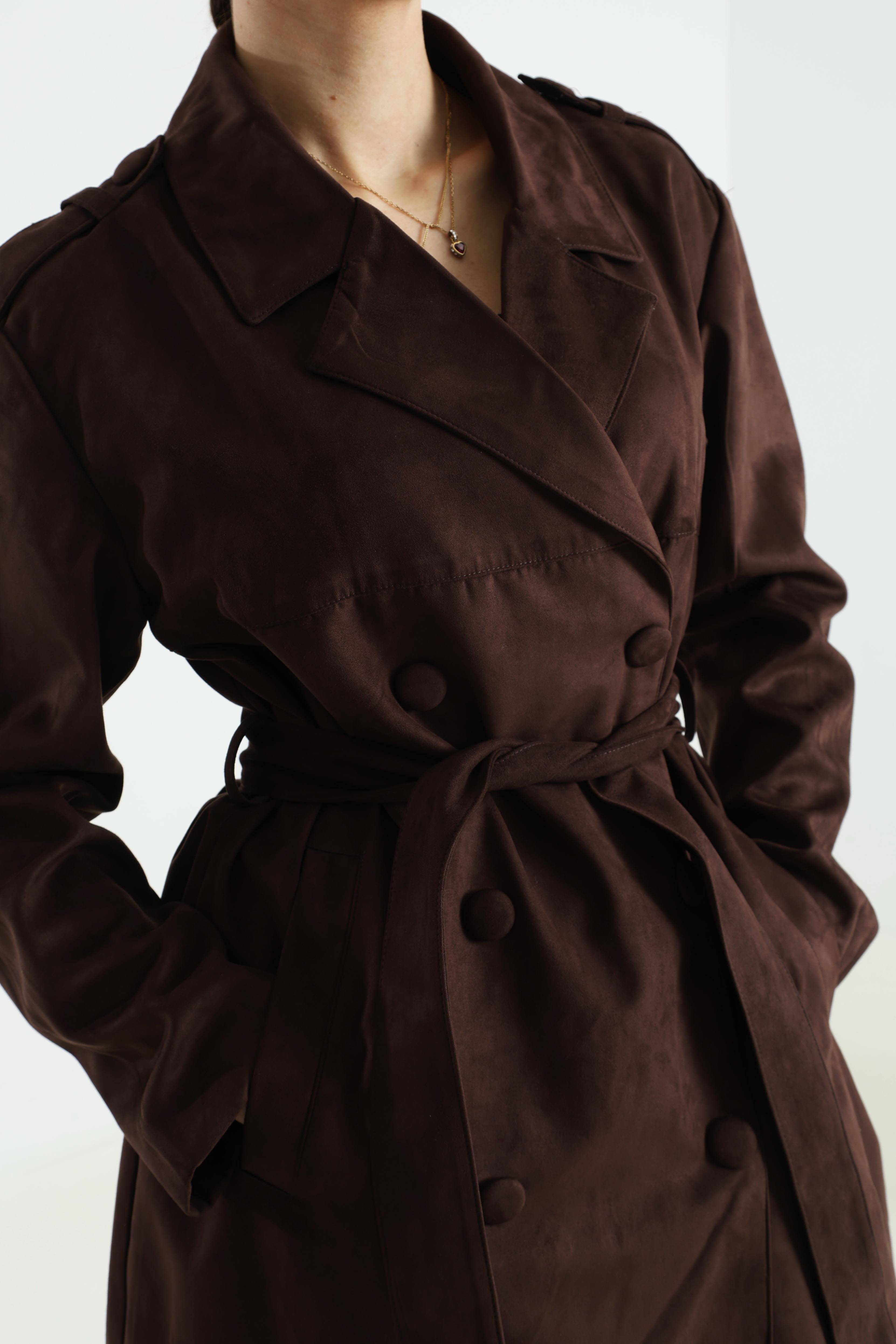 ONLBINE Trench-coat en daim synthétique - Mole