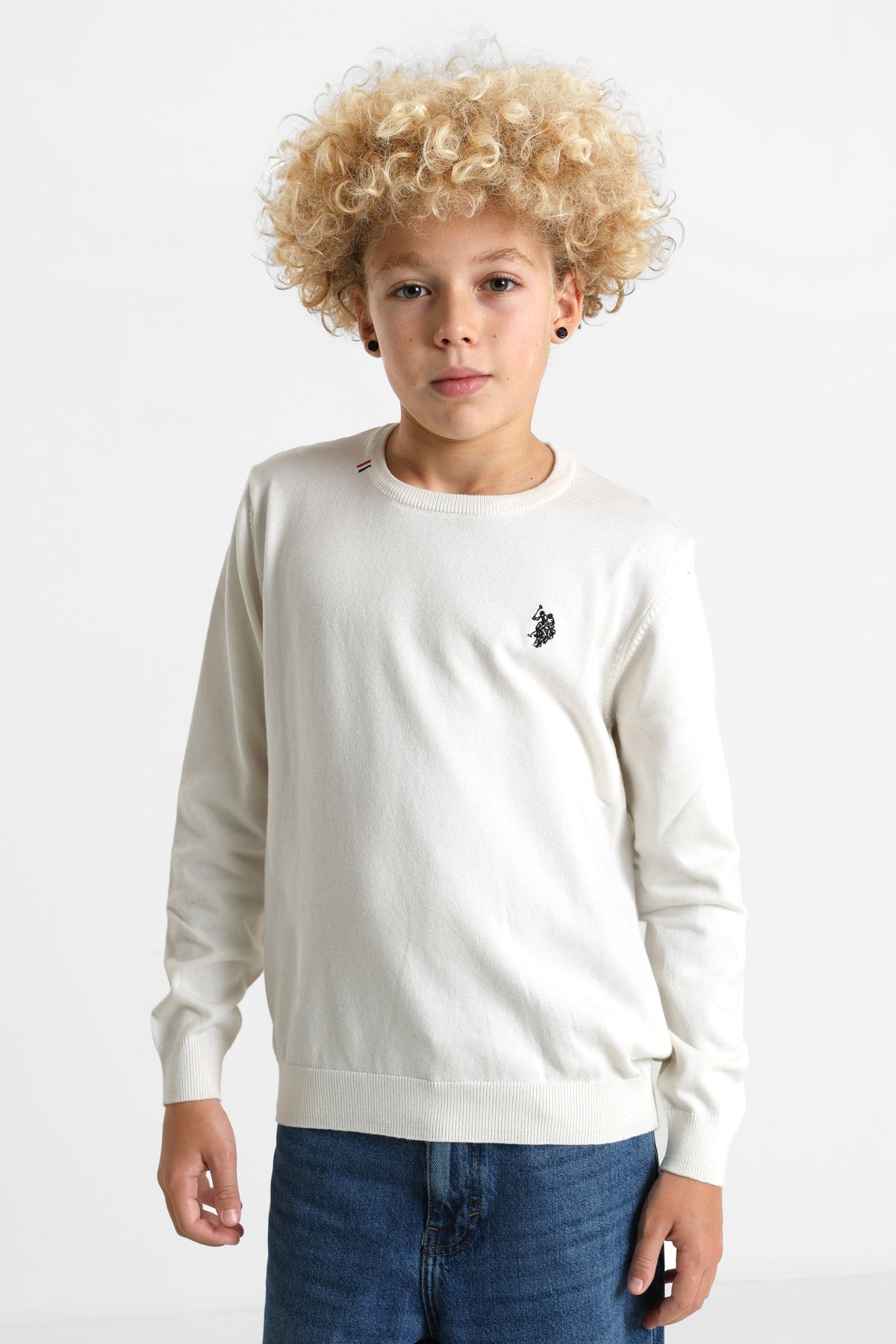 Jim Feinstrickpullover - Offwhite