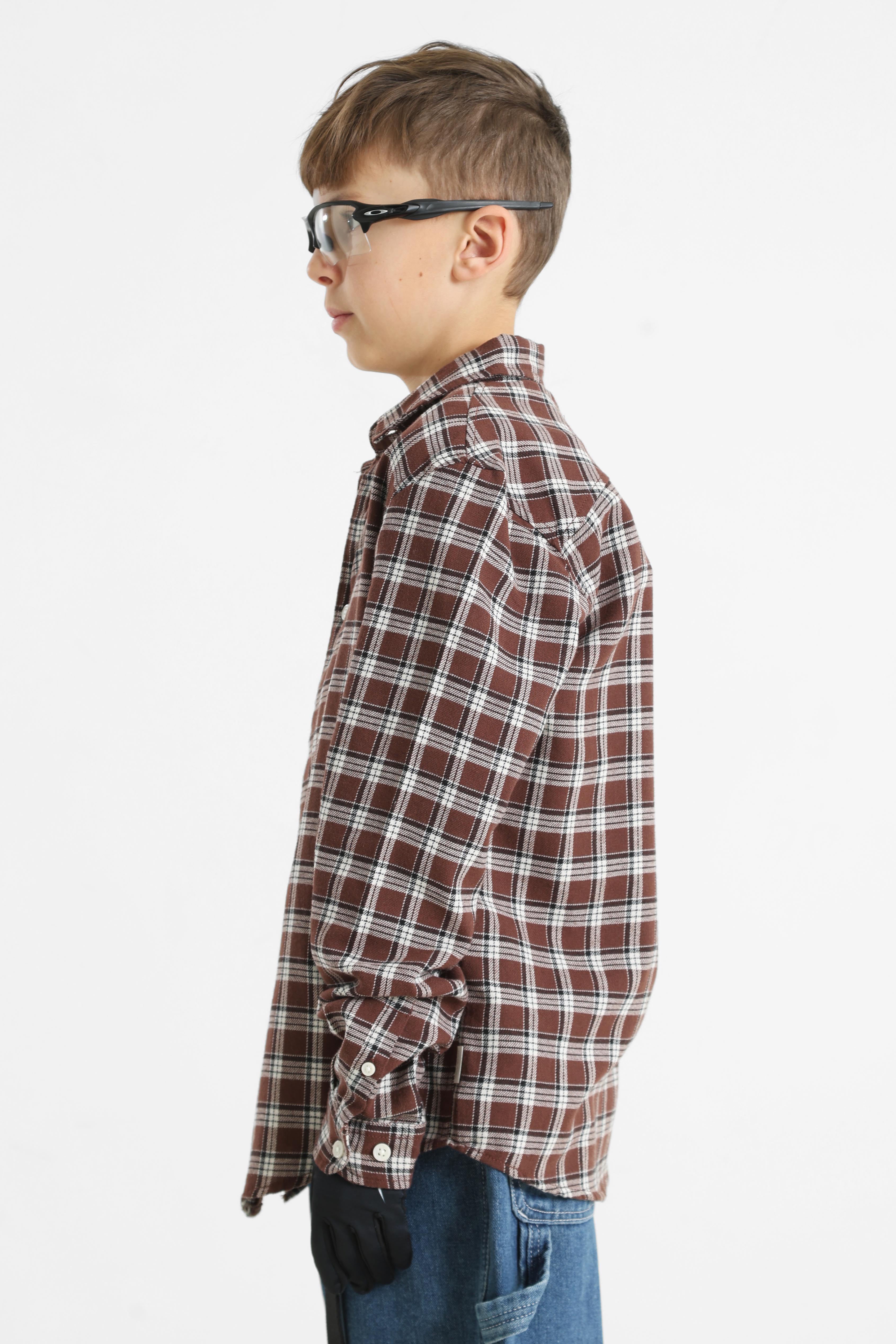 JORJOSHUA camicia a quadri - Deep Mahogany