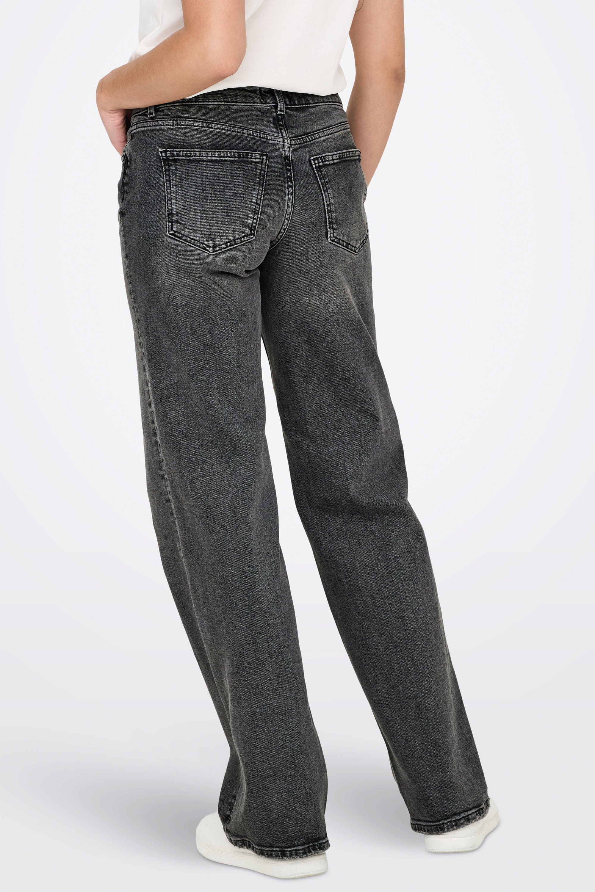 ONLJUICY Wide Leg Jeans L32 - Dark Grey Denim