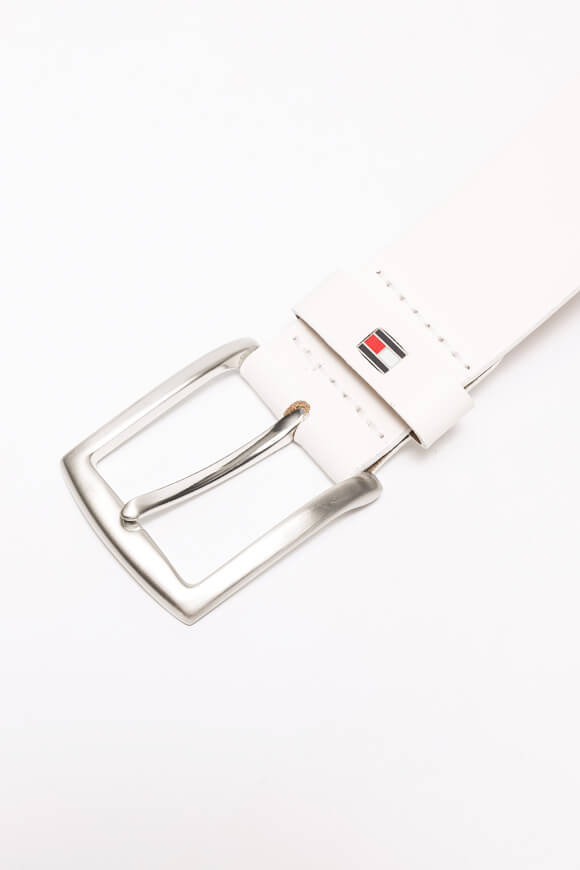 New Denton Ledergürtel - Optic White