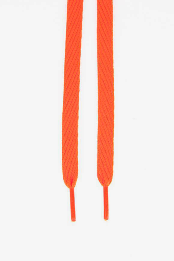 Lacets plats - Orange fluo