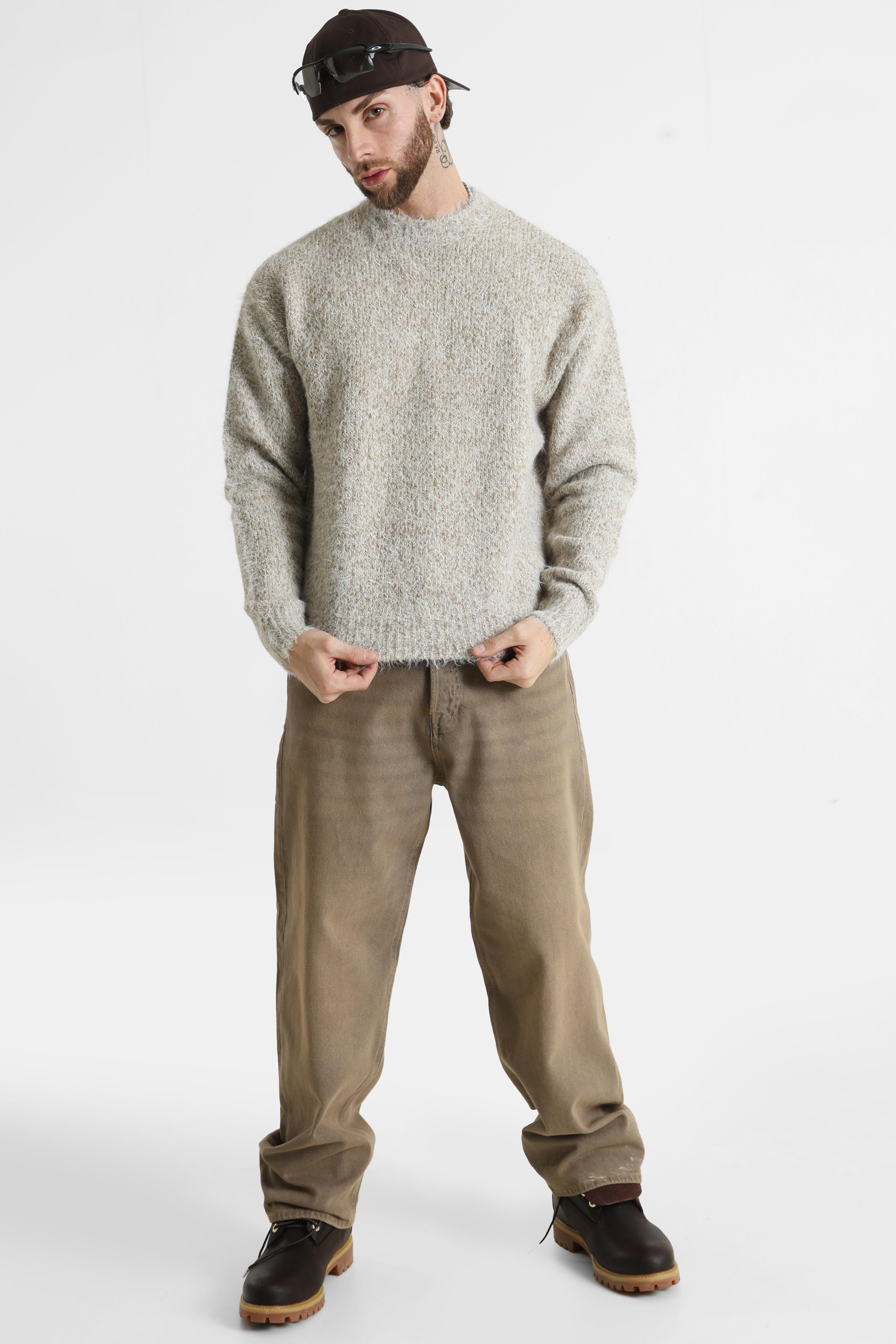 ONSNOAH fluffy knit jumper - Chinchilla