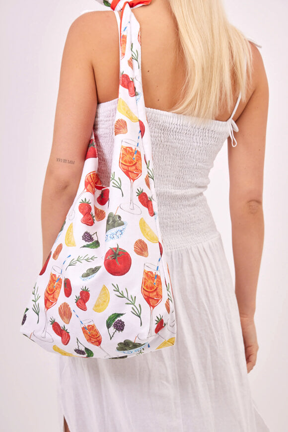 Stofftasche - White + Multicolor