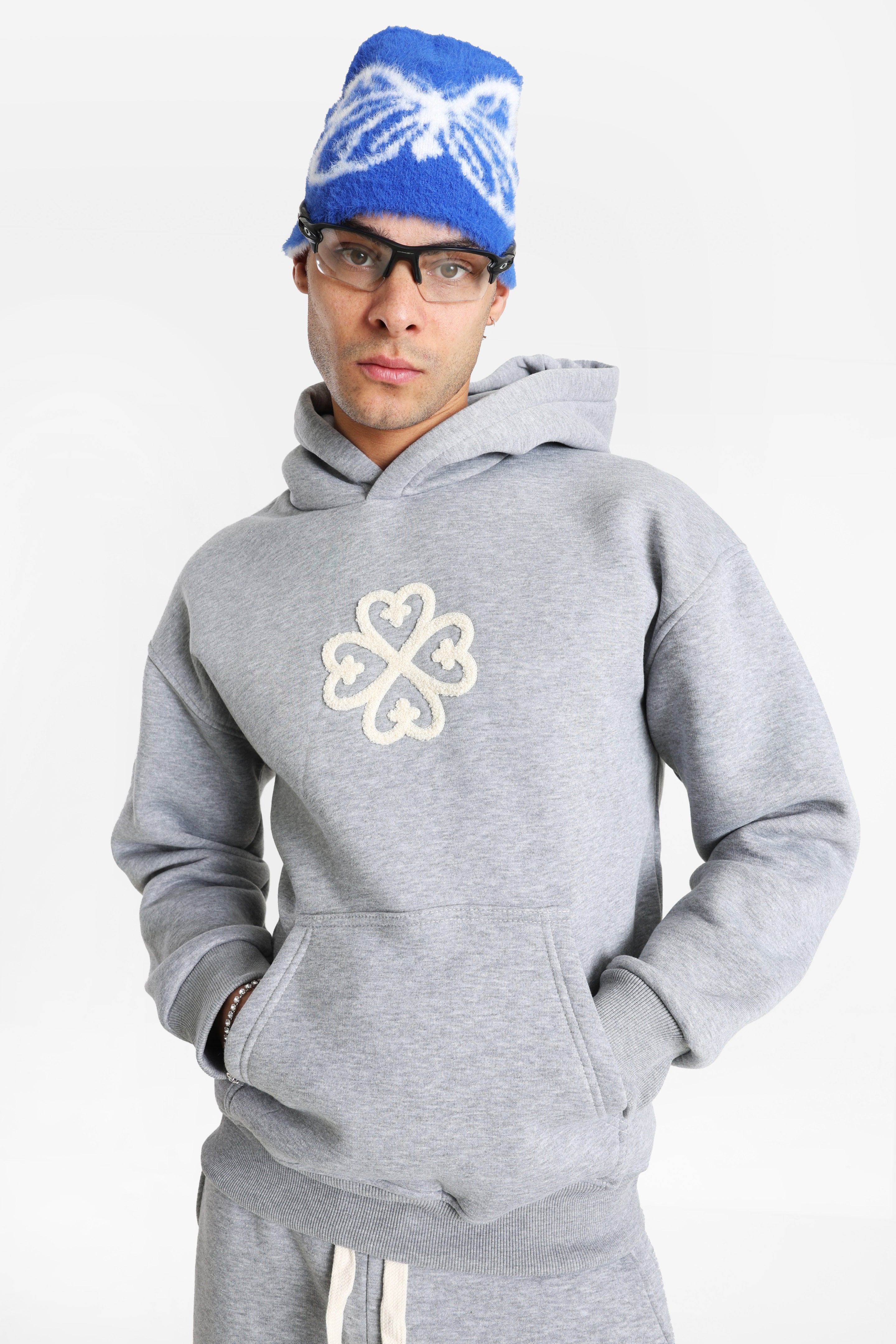 Kapuzensweatshirt - Grey