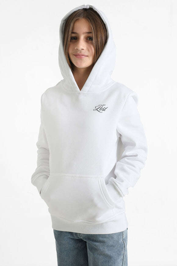 Lost Flowers Oversize Kapuzensweatshirt - White