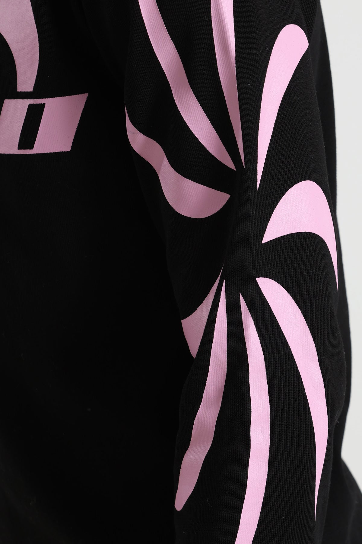 Langarmshirt - Schwarz + Rosa