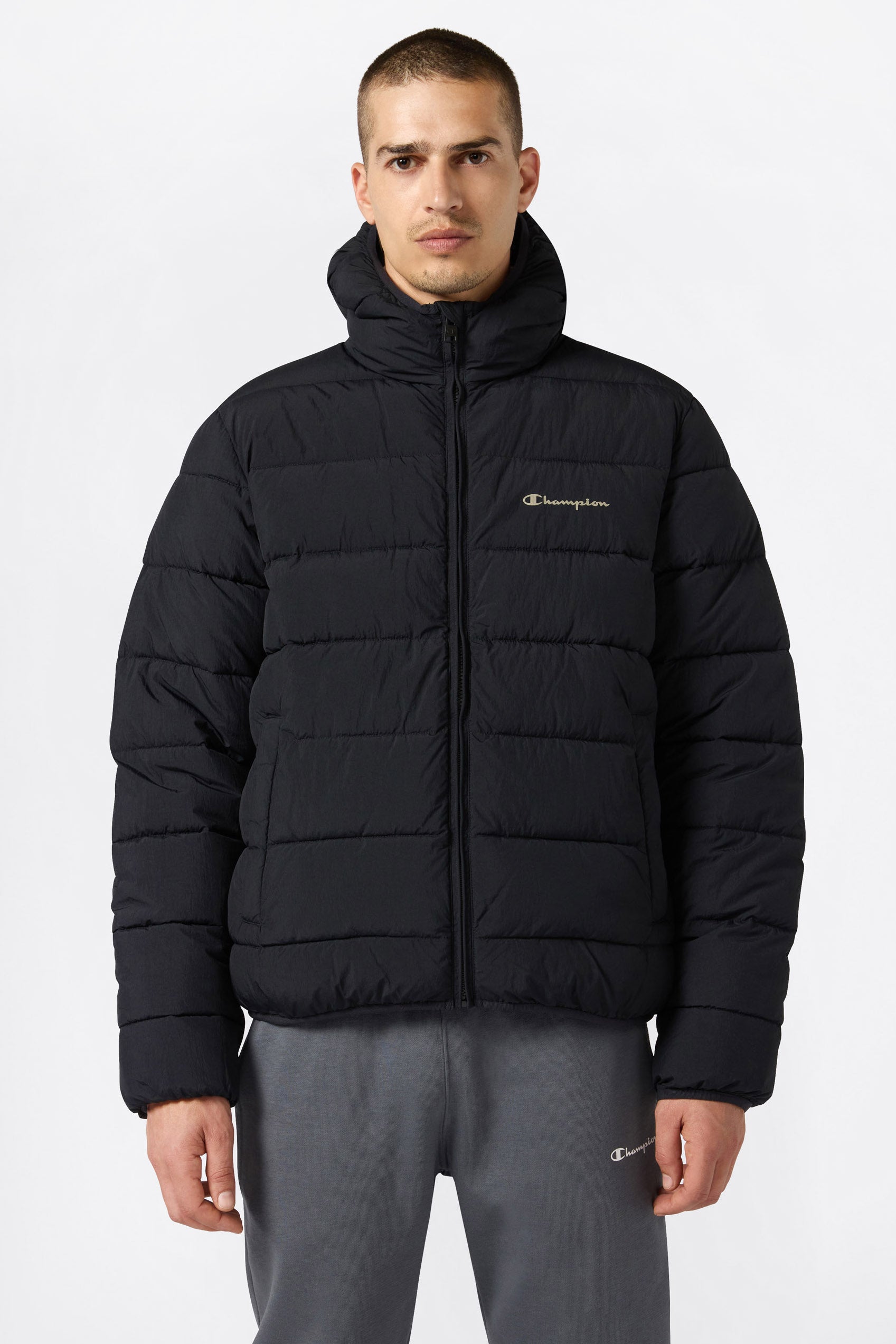 Lightweight quilted jacket - Black