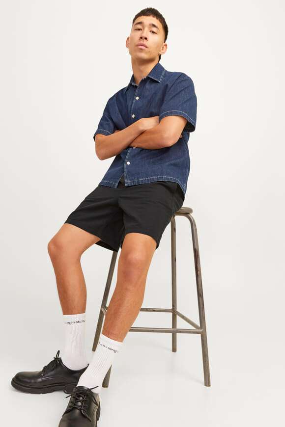 JPSTJAIDEN short en lin - Black