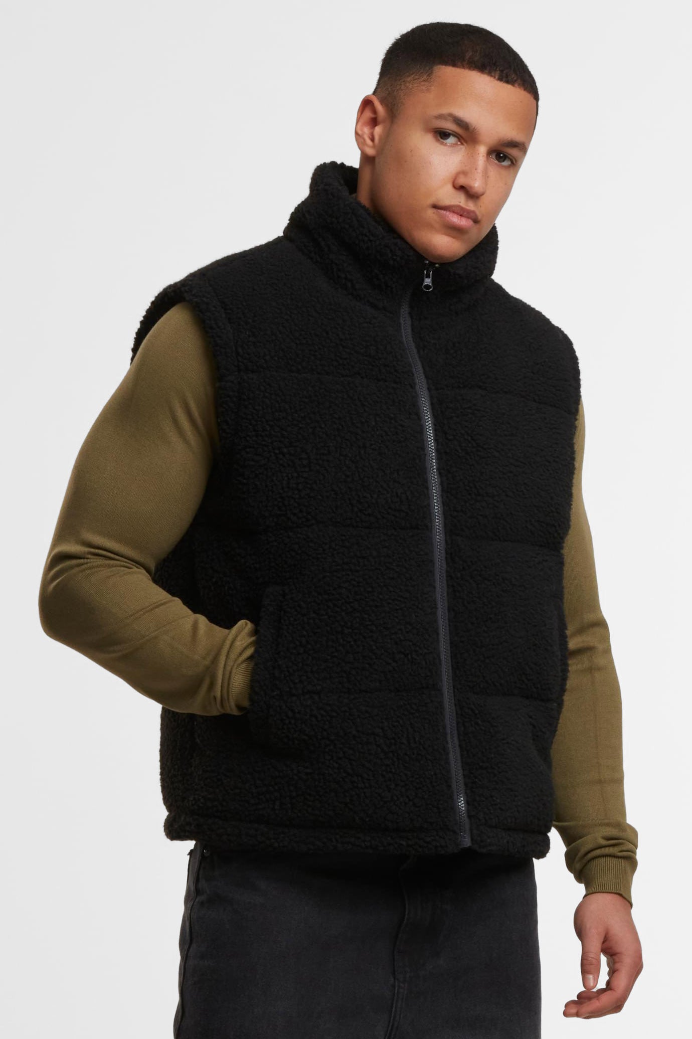 Teddy Gilet - Black