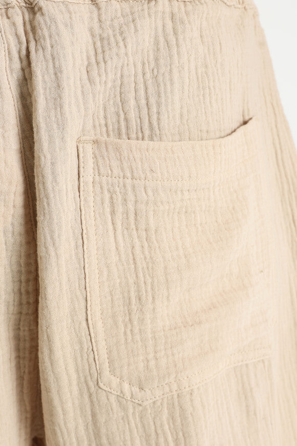 Fabric shorts - Beige