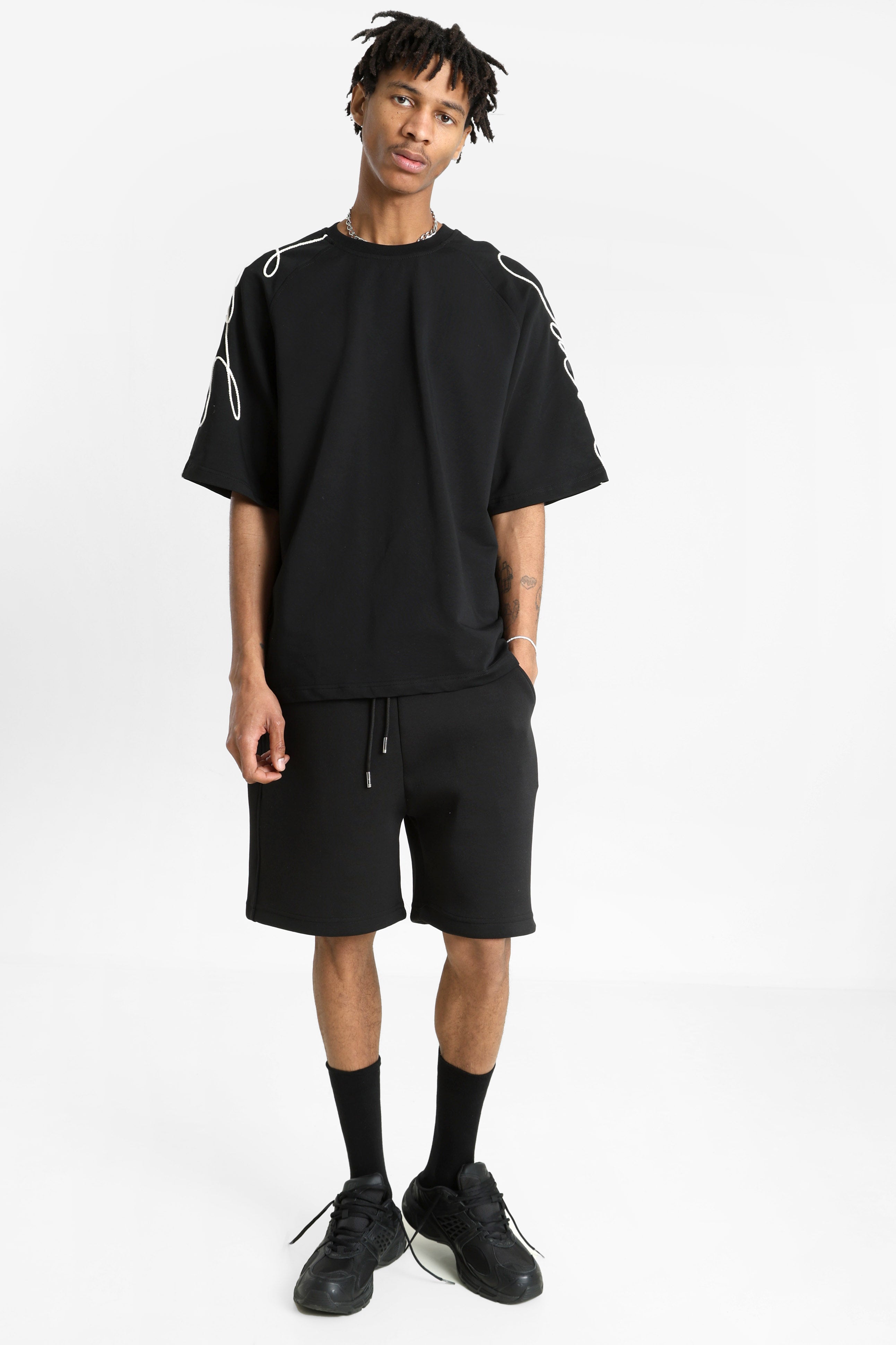 T-Shirt - Black + Offwhite