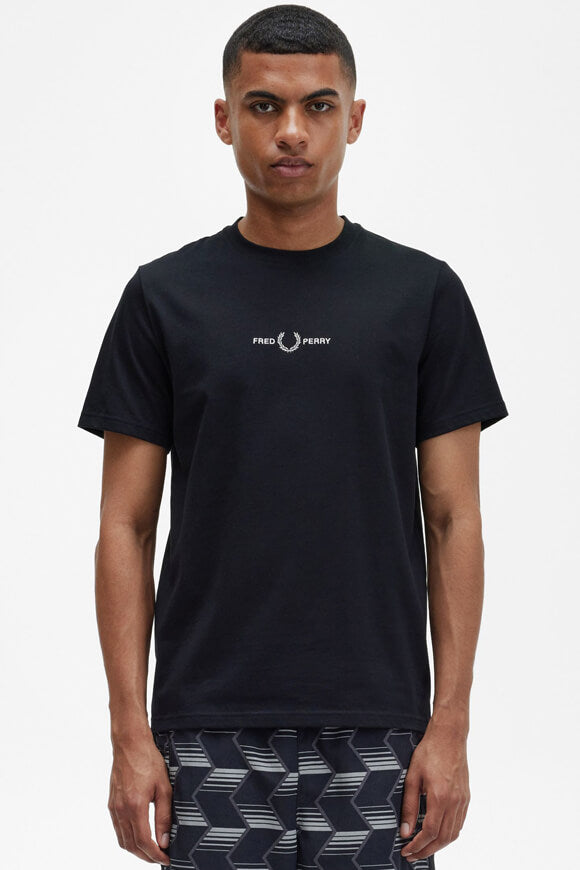 Embroidered T-Shirt - Black