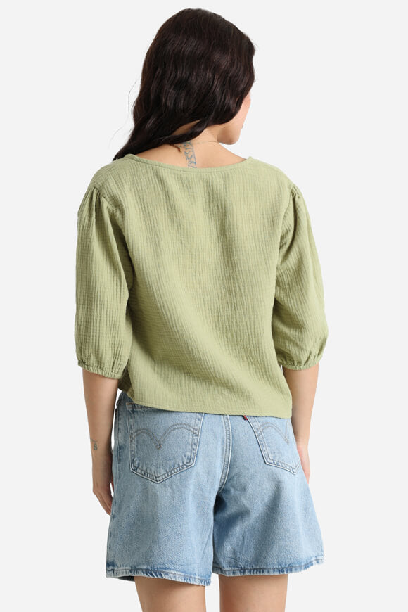 Musselinbluse - Olive