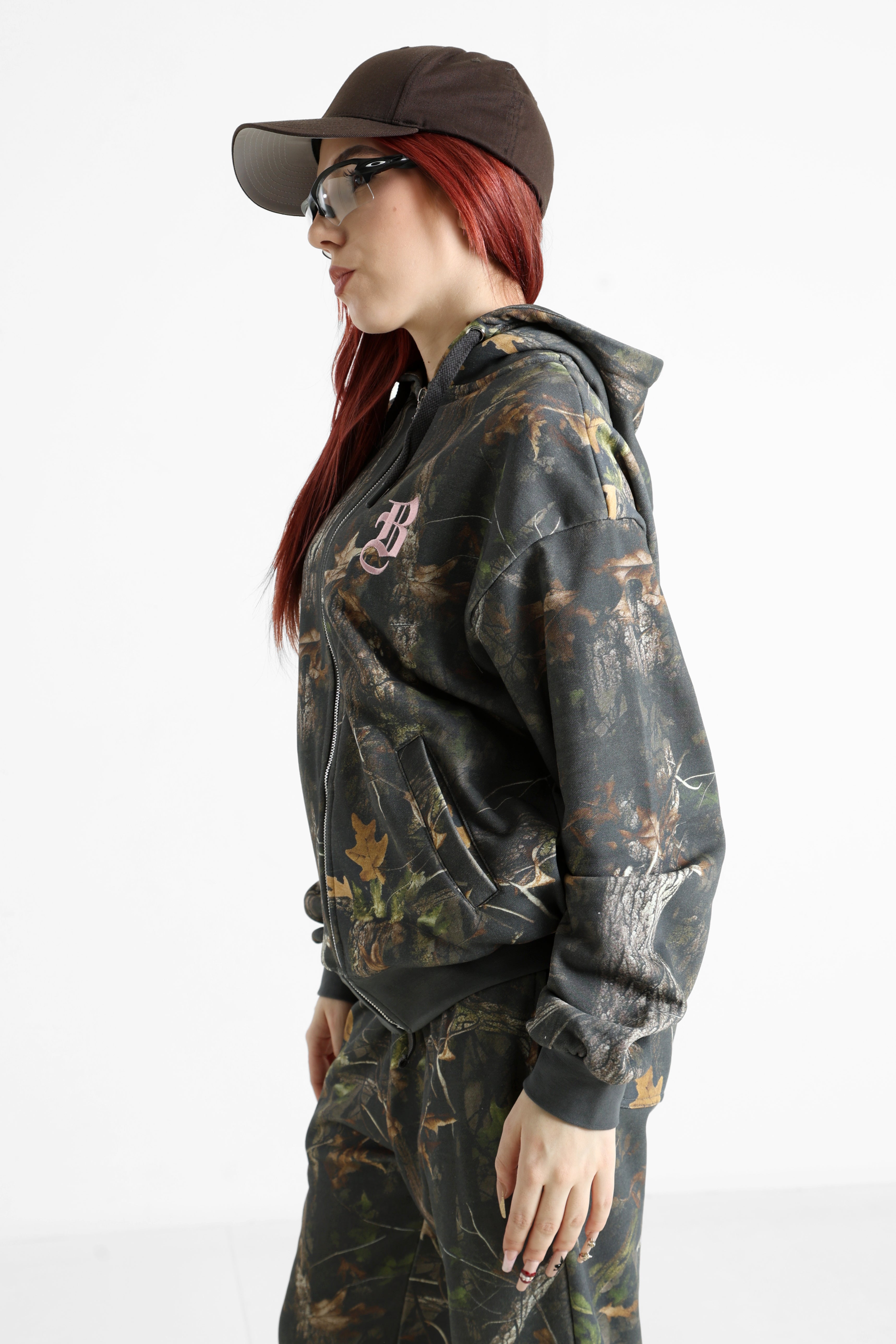 Felpa con cappuccio e zip - Anthracite