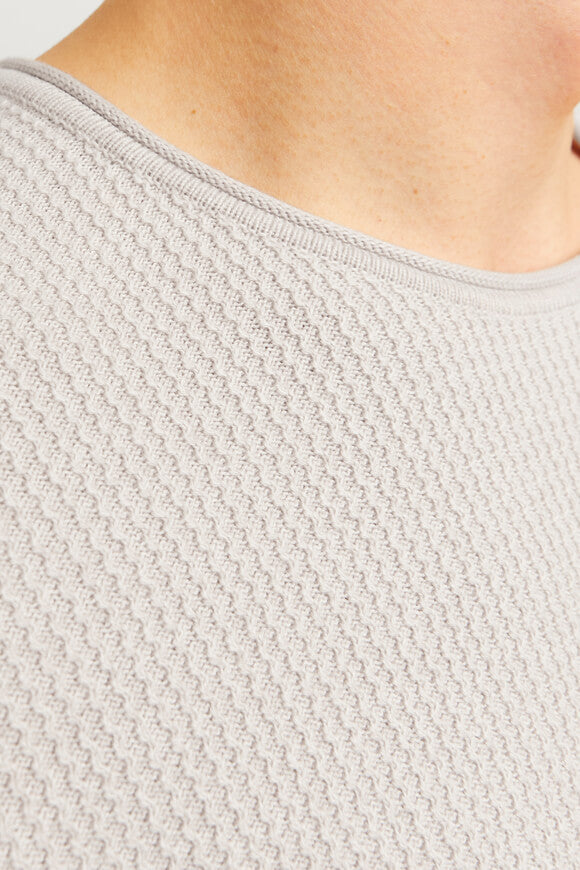 JJECOOPER pull en tricot fin - Oatmeal