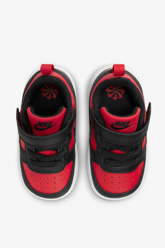 Baskets pour bébé Court Borough Recraft - Rouge Universitaire + Noir