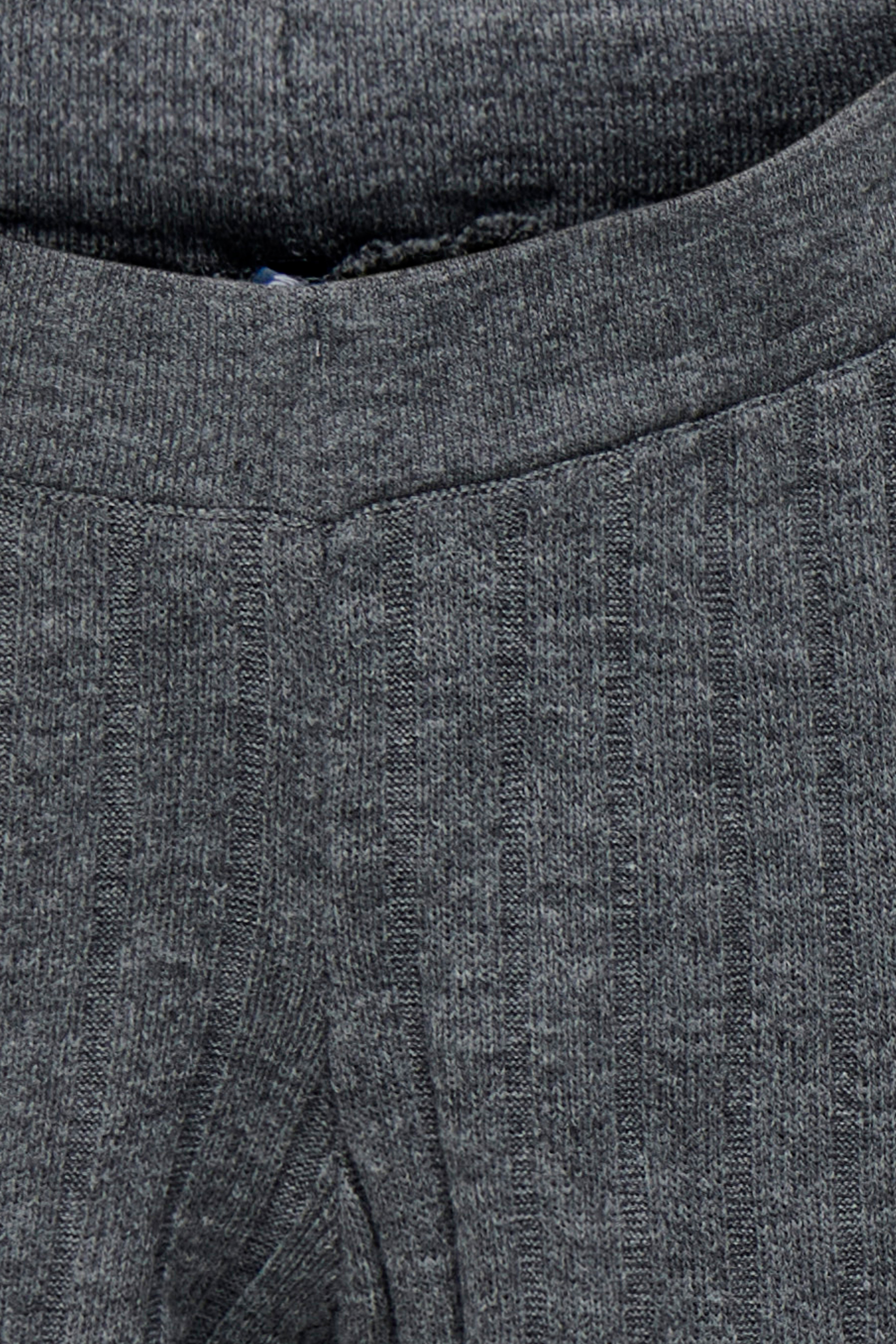 KOGTESSA Pantalon en maille - Dark Grey Melange