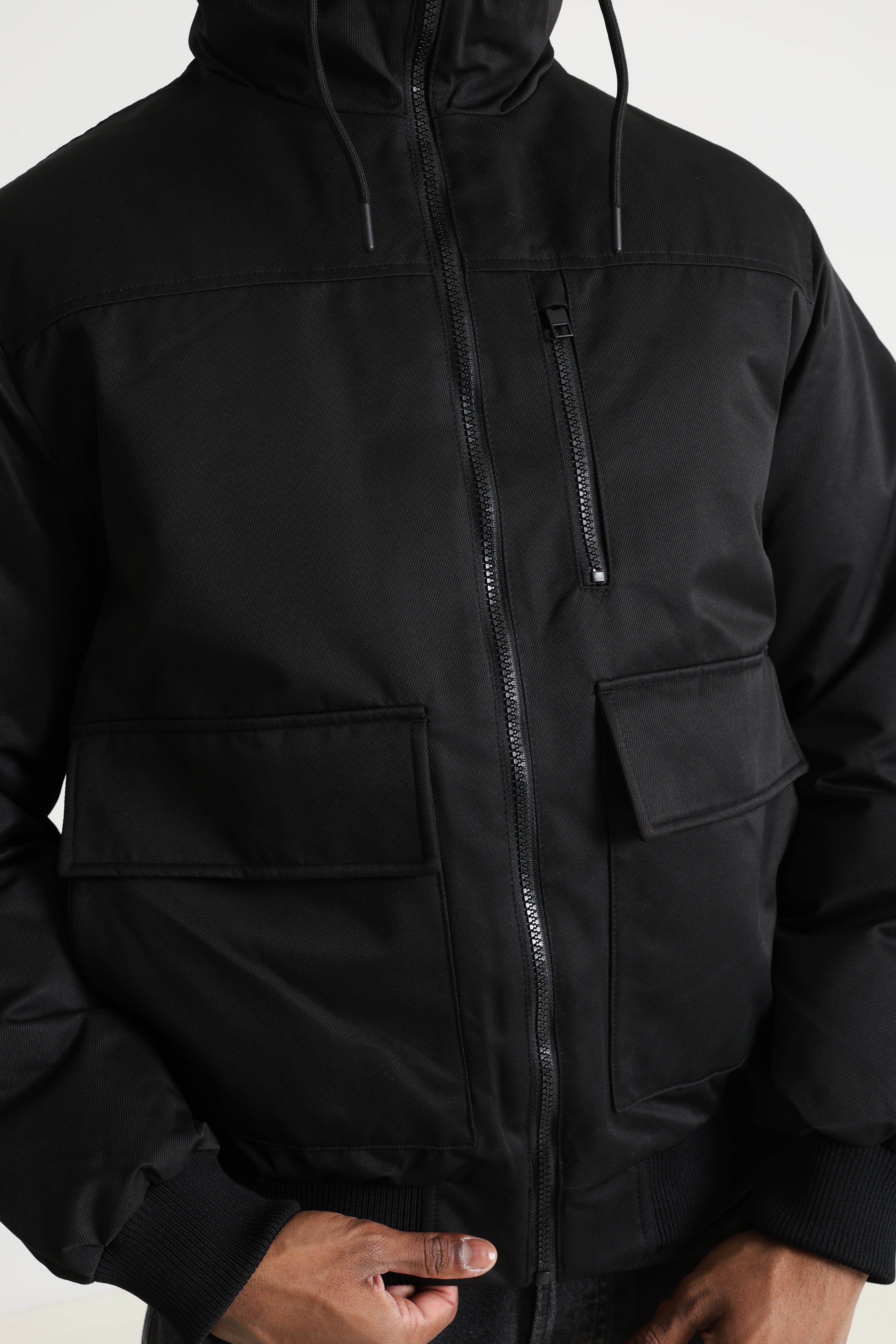 JJCHARLIE veste bomber ouatée - Black