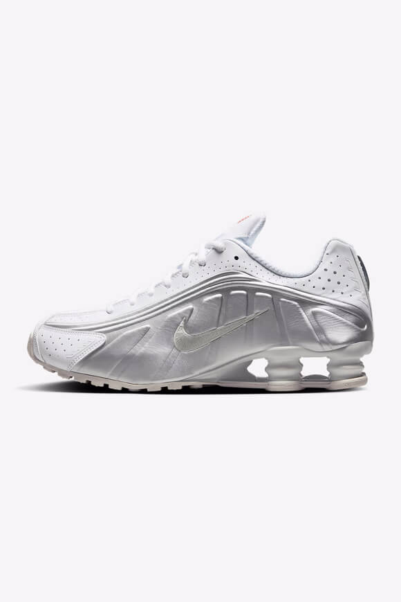 Shox R4 sneakers - White + Metallic Silver